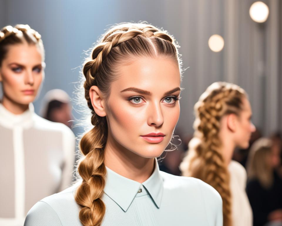 Runway-ready braided hairstyles with extensions