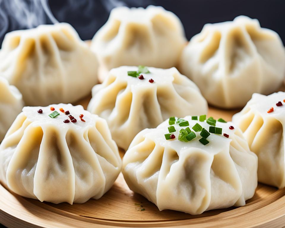 Homemade bao dumplings